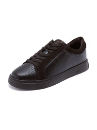 RARE RABBIT Men Perforations Leather Slip-On Sneakers