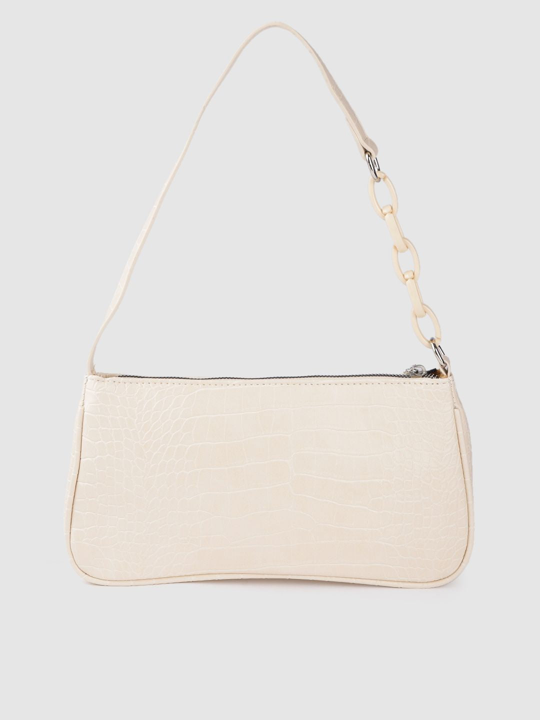 Lino Perros Women Off White Animal Printed PU Shoulder Bag