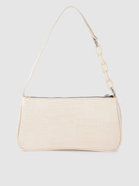 Lino Perros Women Off White Animal Printed PU Shoulder Bag