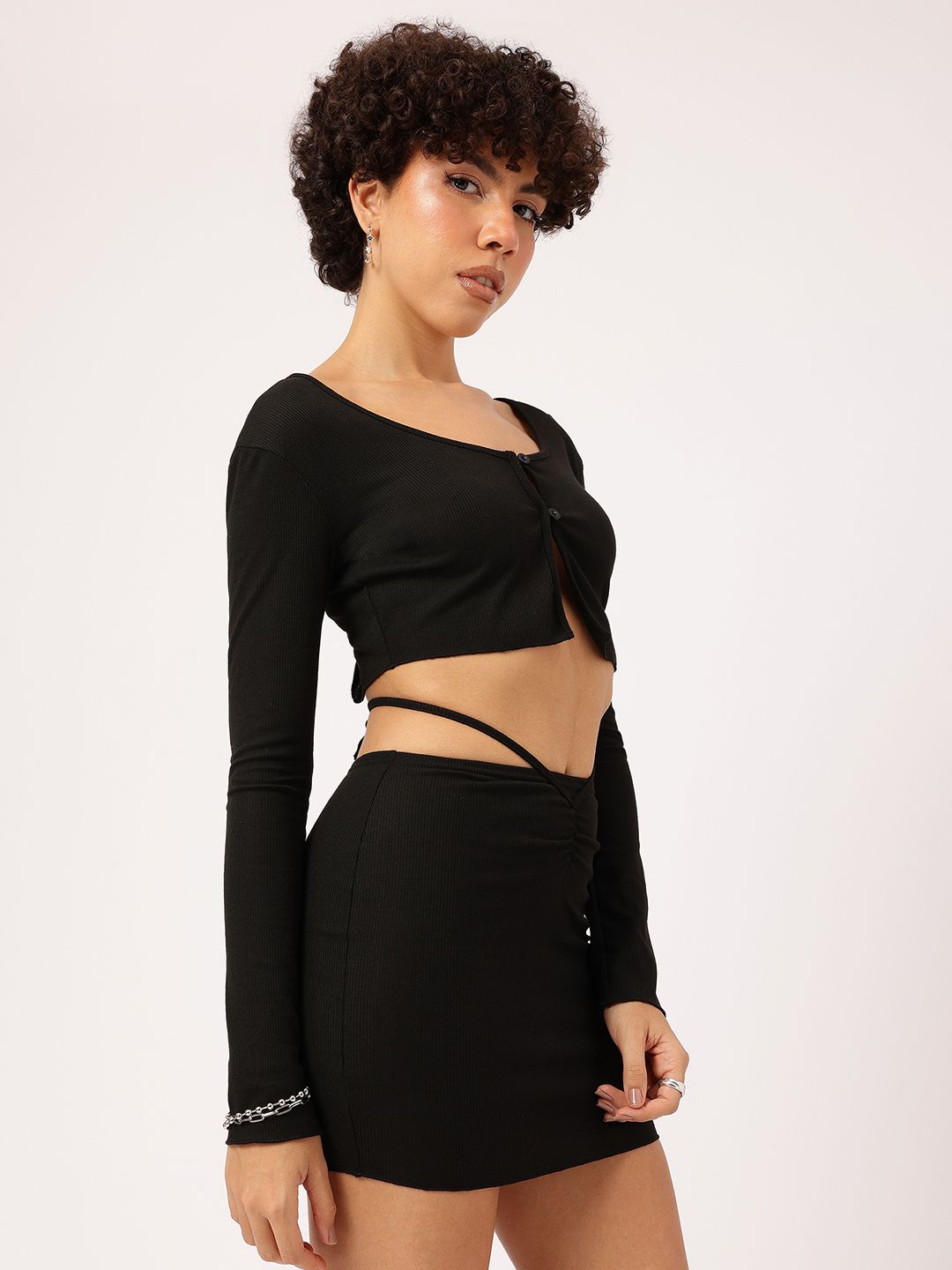 DressBerry Y2K Knotty Chic Backless Co-Ords