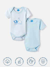 Nauti Nati Bayi -Pcs dicetak bodysuit kapas lembut tulen