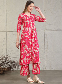 KALINI Women Floral Printed Regular Kurta with Palazzos