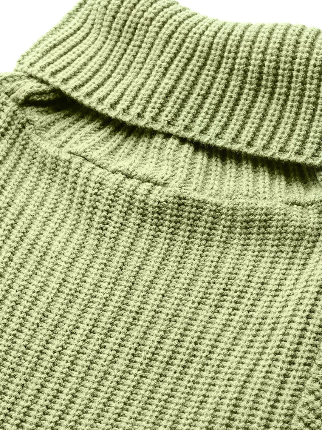 DressBerry Women Mint Green Open Knit Longline Poncho