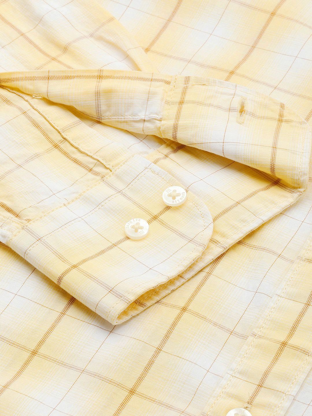 Raymond Pure Cotton Slim Fit Checked Casual Shirt