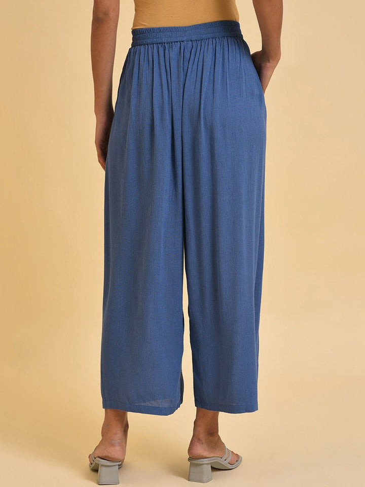 W Women Blue Culottes Trousers