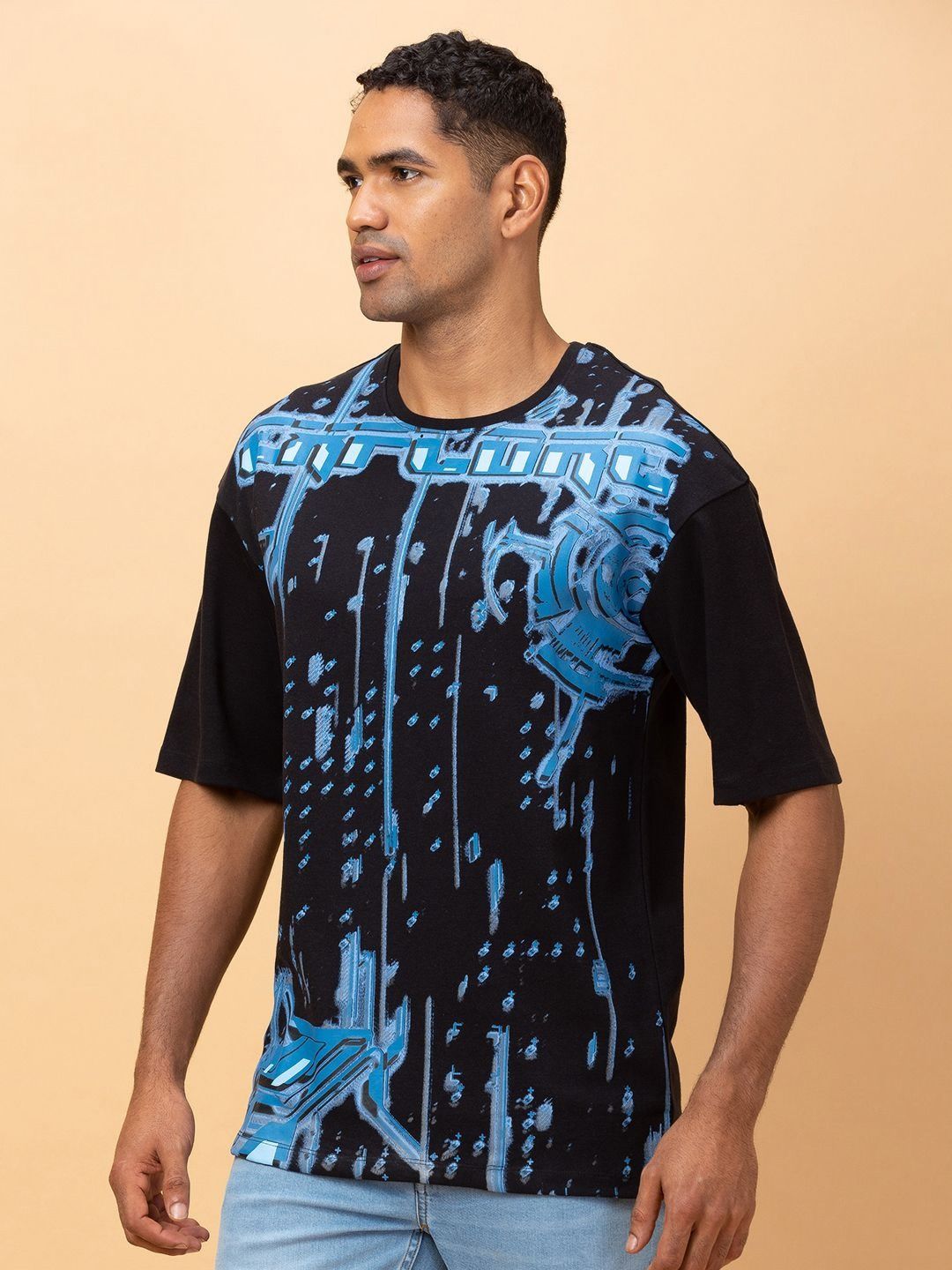Being Human Men Printed Pockets T-shirt