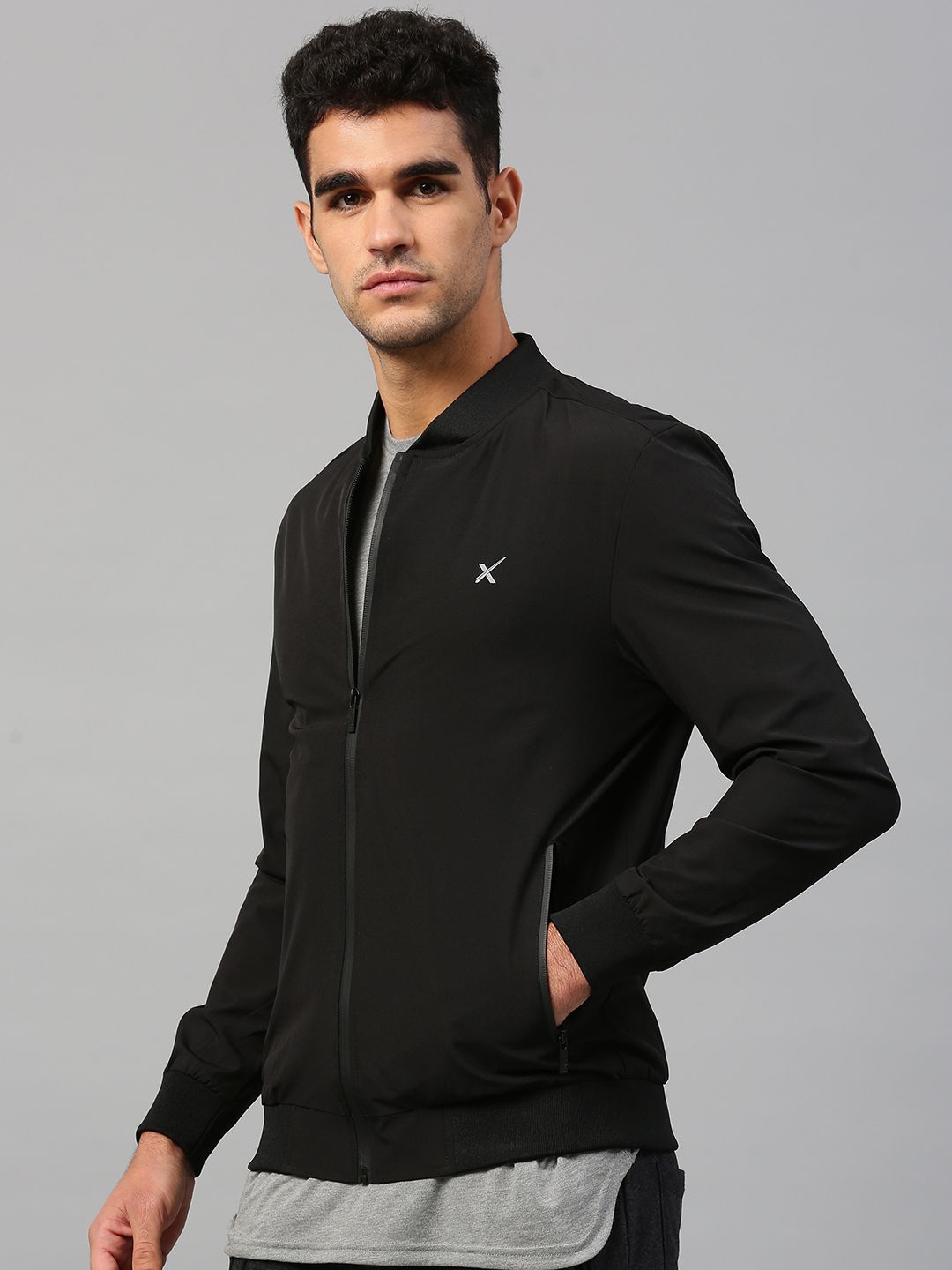 HRX by Hrithik Roshan Men Black Solid Bomber