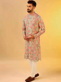 KISAH Men Abstract Printed Regular Fit Kurta