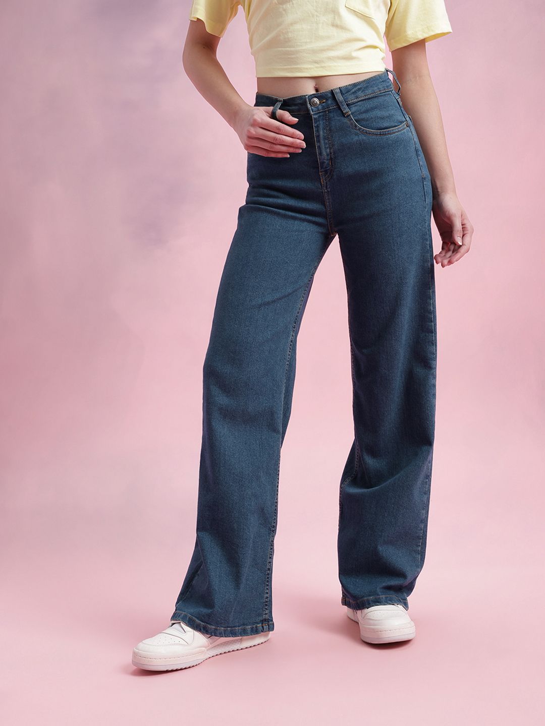DressBerry Women Wide Leg Jeans