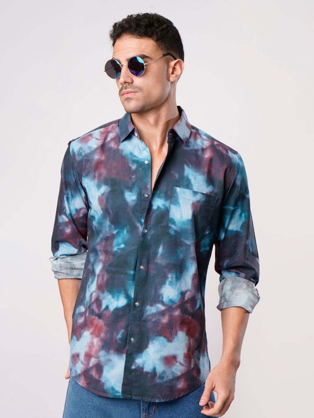 Bene Kleed Men Abstract Printed Casual Shirt