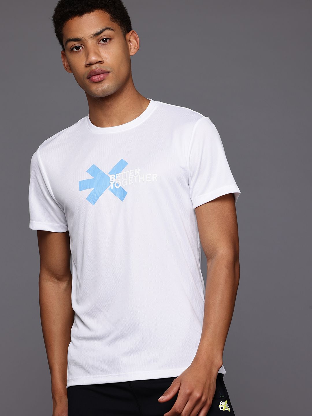 HRX by Hrithik Roshan Brand Logo Printed Running T-shirt