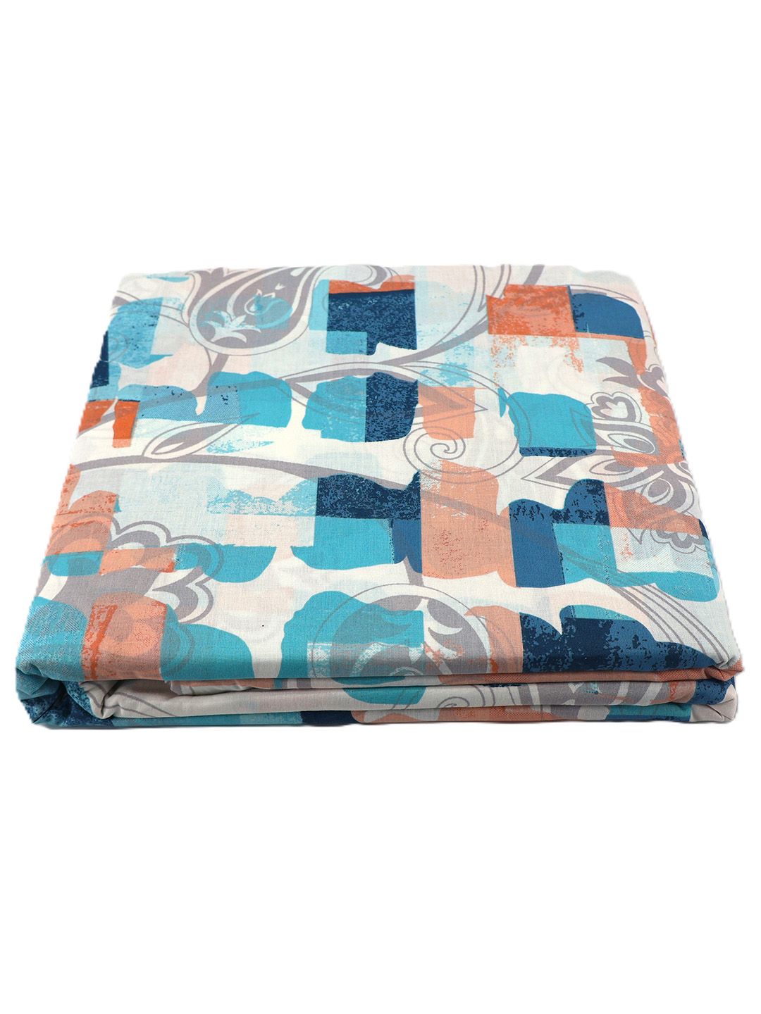 Bombay Dyeing Allure 144 TC 100% Cotton Teal Blue Double King Duvet Cover