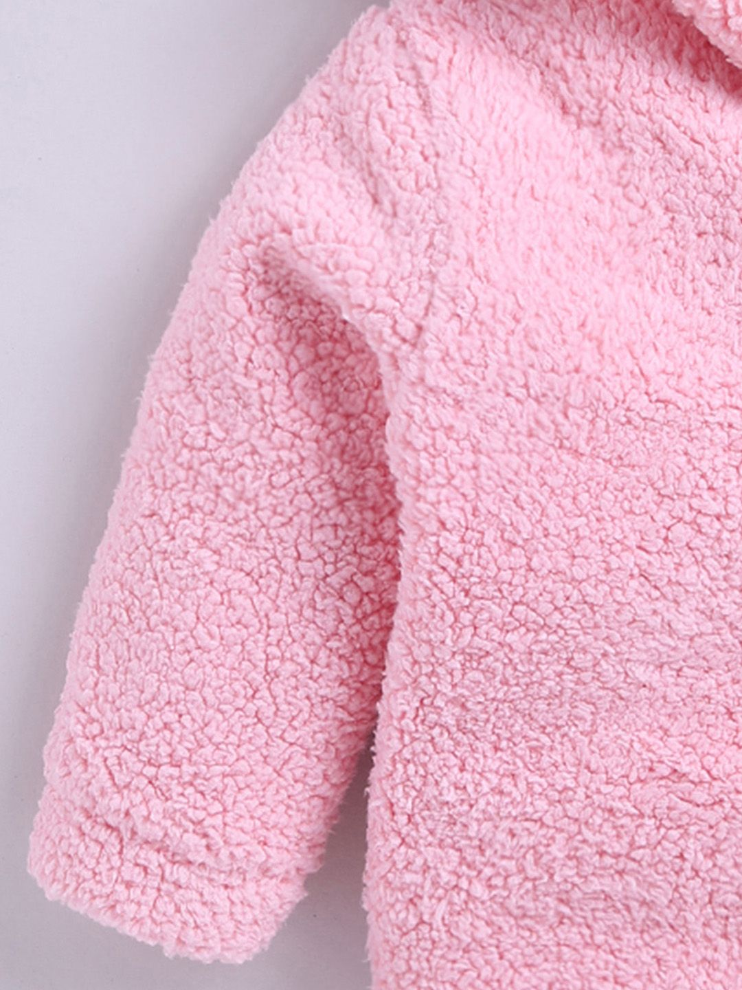 Moms Love Infant Girls Sherpa Finish Pure Cotton Hooded Tailored Jacket