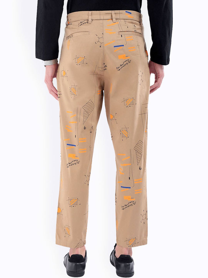 The Indian Garage Co Abstract Printed Cotton Loose Fit Trouser
