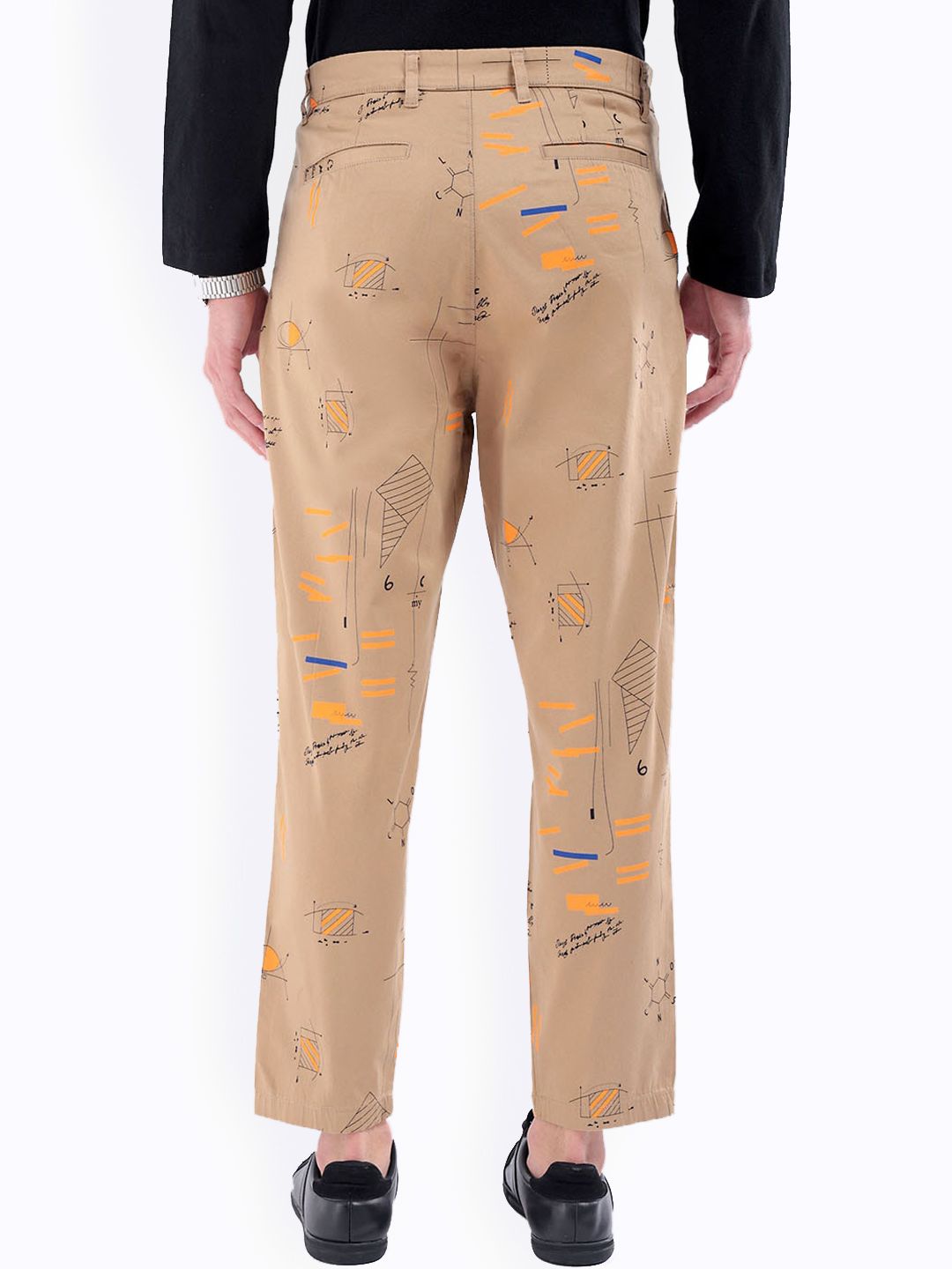 The Indian Garage Co Abstract Printed Cotton Loose Fit Trouser