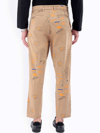 The Indian Garage Co Abstract Printed Cotton Loose Fit Trouser
