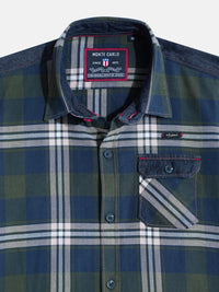 Monte Carlo Boys Tartan Checked Casual Smart Fit Shirt