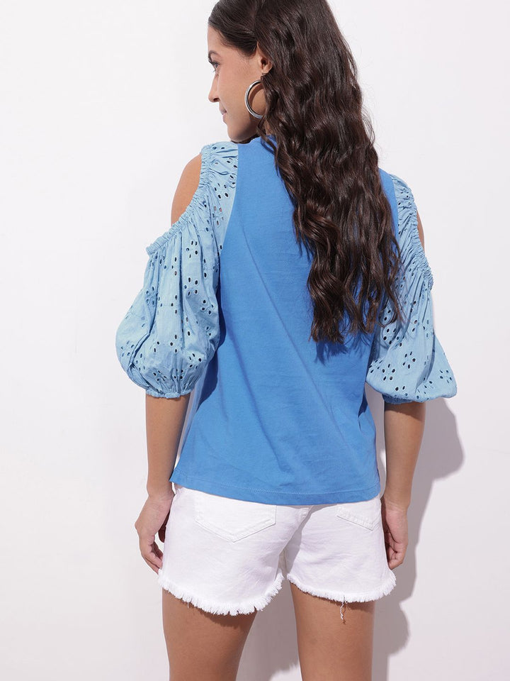 DressBerry Weekend Chic Essential Schiffli Top
