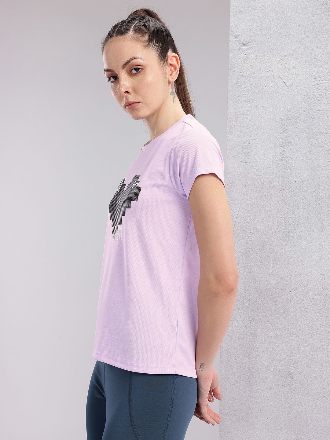 HRX by Hrithik Roshan Typography Printed Rapid-Dry Running T-shirt