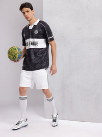 HRX by Hrithik Roshan Abstract & Typography Printed Polo Collar Football T-shirt