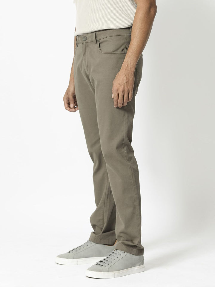 RARE RABBIT Men Poke-2 Mid Rise Slim Fit Cotton Trouser