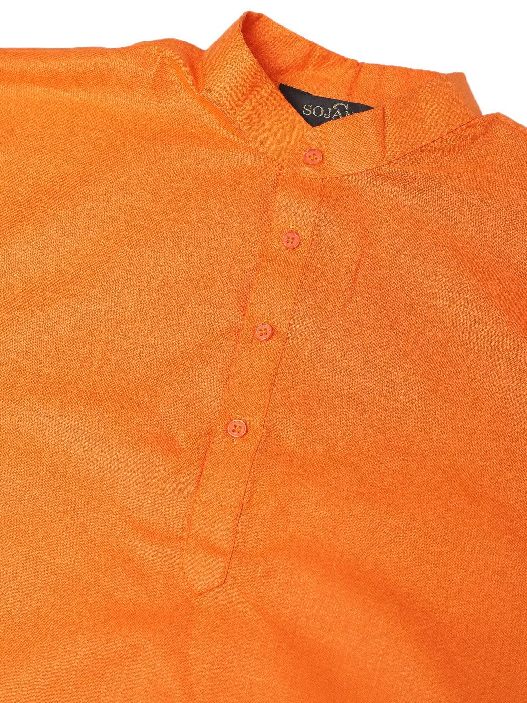 SOJANYA Men Roll-Up Sleeve Kurta