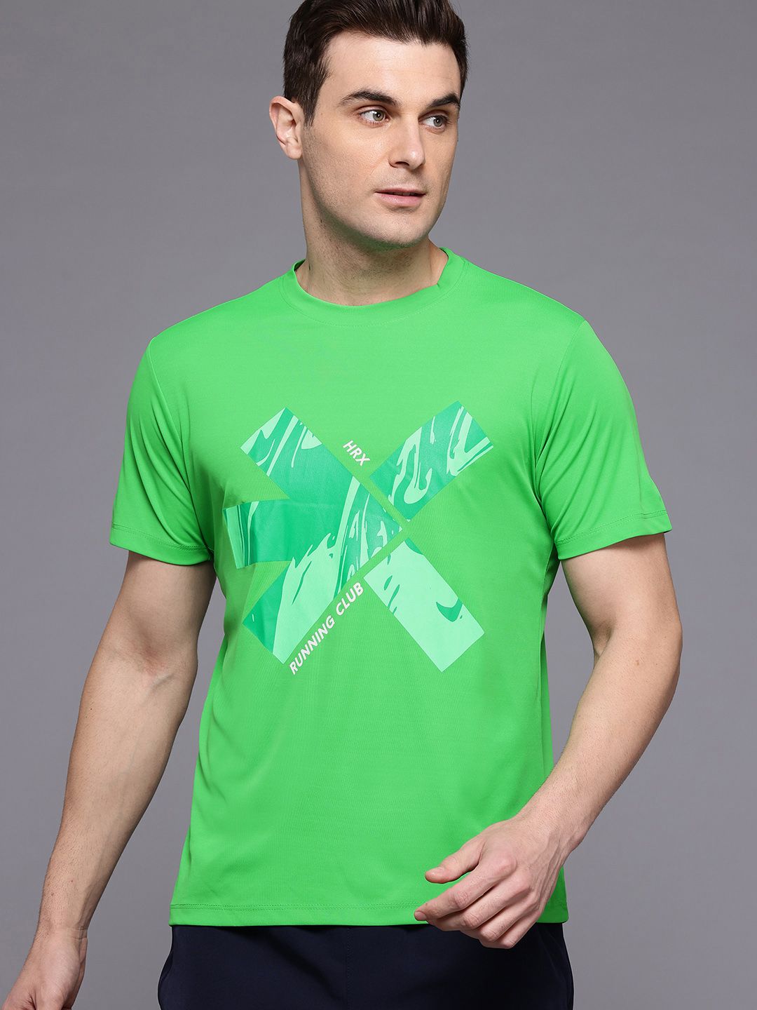HRX by Hrithik Roshan Rapid-Dry Printed Training T-shirt