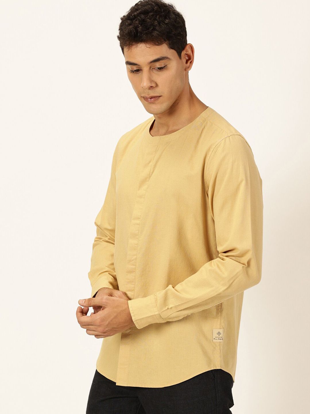 Thomas Scott Men Premium Cotton Linen Casual Shirt