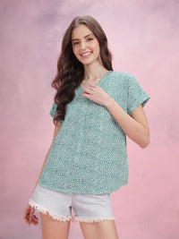 DressBerry Floral Print Extended Sleeves Top