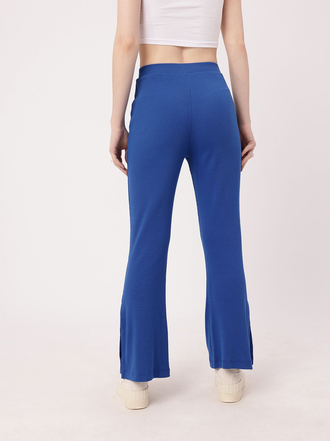 DressBerry Women Nostalgic Flare Rib Knit Leggings