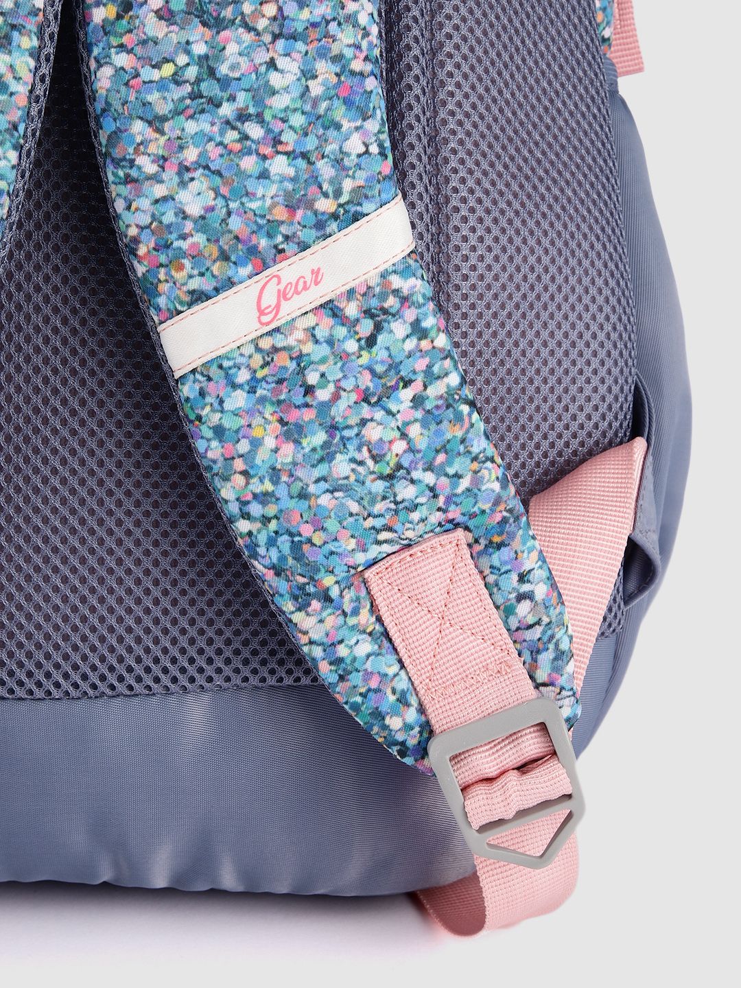 Gear Kids Abstract Printed Laptop Backpack with Glittery Effect -32L