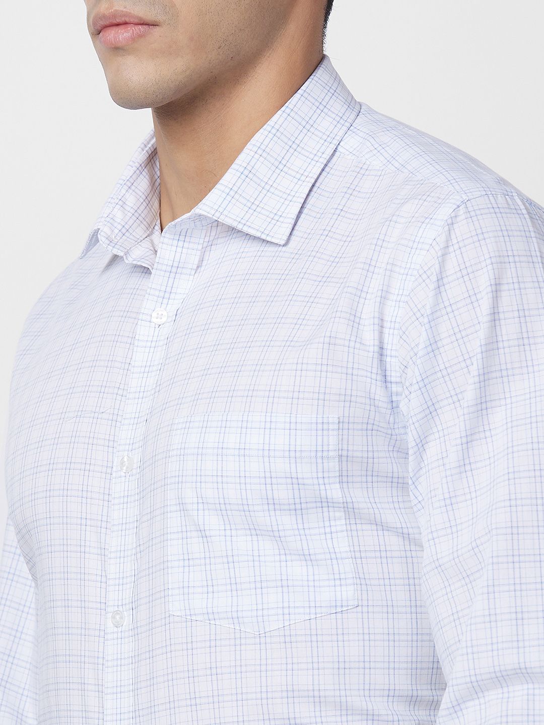 Park Avenue Pure Cotton Slim Fit Opaque Checked Formal Shirt