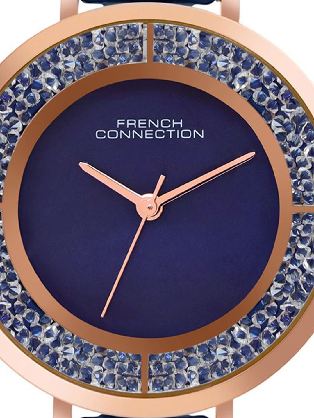Sambungan Perancis Wanita Dail Dail & Tali Keluli Tahan Karat Analog Watch FCN087UM