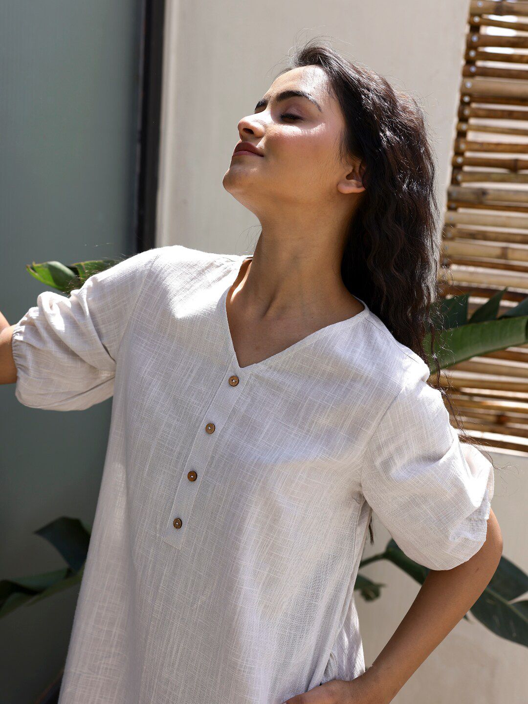 SANSKRUTIHOMES Pure Cotton Midi Nightdress