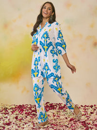 Indo Era Women Printed Regular Kurti with Trousers