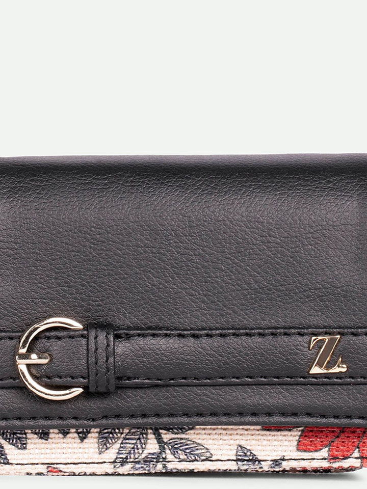 ZOUK Women Floral Printed Two Fold Wallet