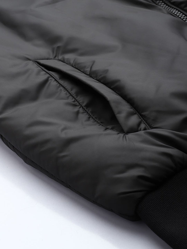 Being Human Striped Hooded Padded Jacket