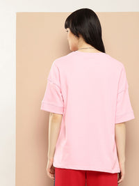 Difference of Opinion Women Oversized Drop Shoulder Ultra Soft Drapey Cotton T-Shirt