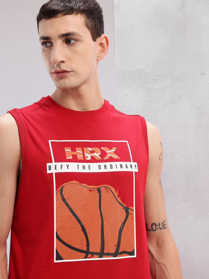 HRX by Hrithik Roshan Typography Printed Lifestyle T-shirt