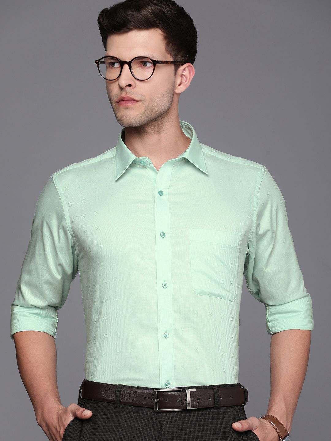 Raymond Men Slim Fit Pure Cotton Formal Shirt