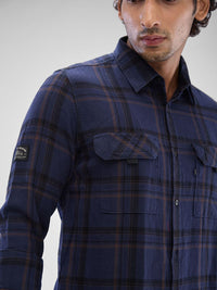 SPYKAR Men Slim Fit Tartan Checked Casual Shirt