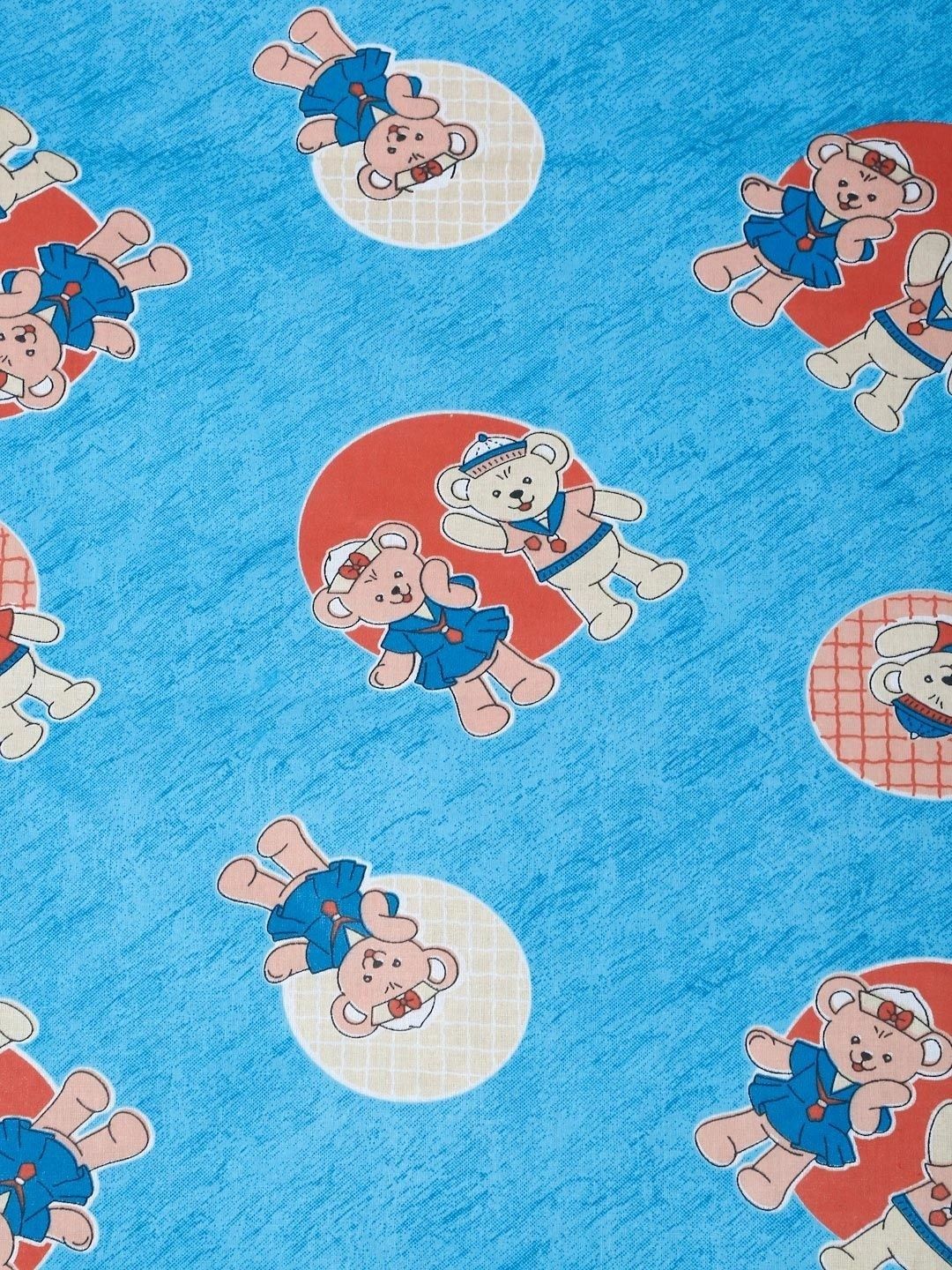 Moda Rapido X KLOTTHE Blue Cartoon Characters 400 TC Single Bedsheet with 1 Pillow Covers