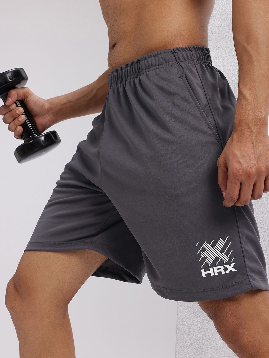 HRX by Hrithik Roshan Men Rapid-Dry Typography Print Training Shorts