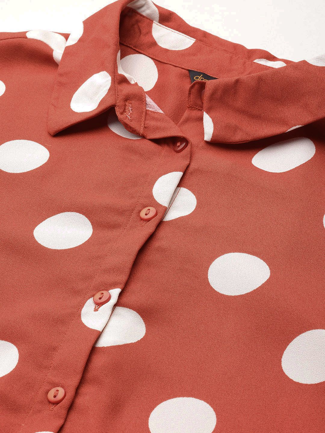 DressBerry Women Polka Dot Print Casual Shirt