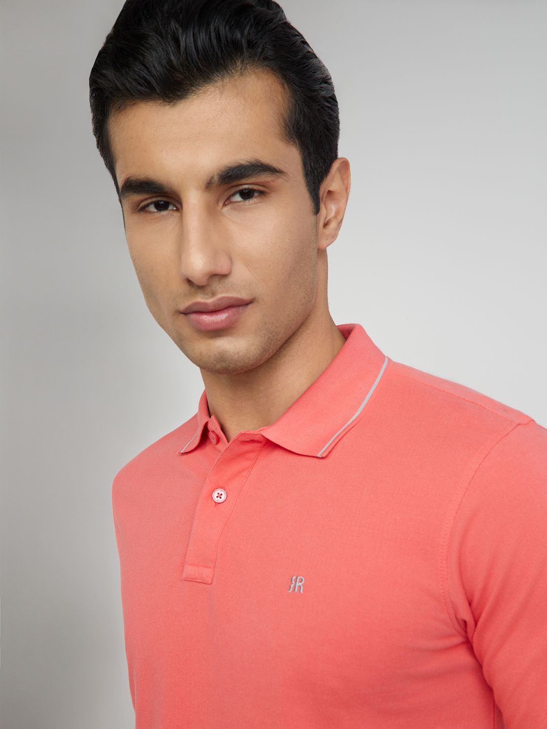 Raymond Pure Cotton Modern Fit Polo Collar T-shirt
