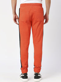 Being Human Men Pure Cotton Colourblocked Mid-Rise Joggers Track Pants