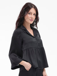 RAREISM Flared Sleeve Cotton Top