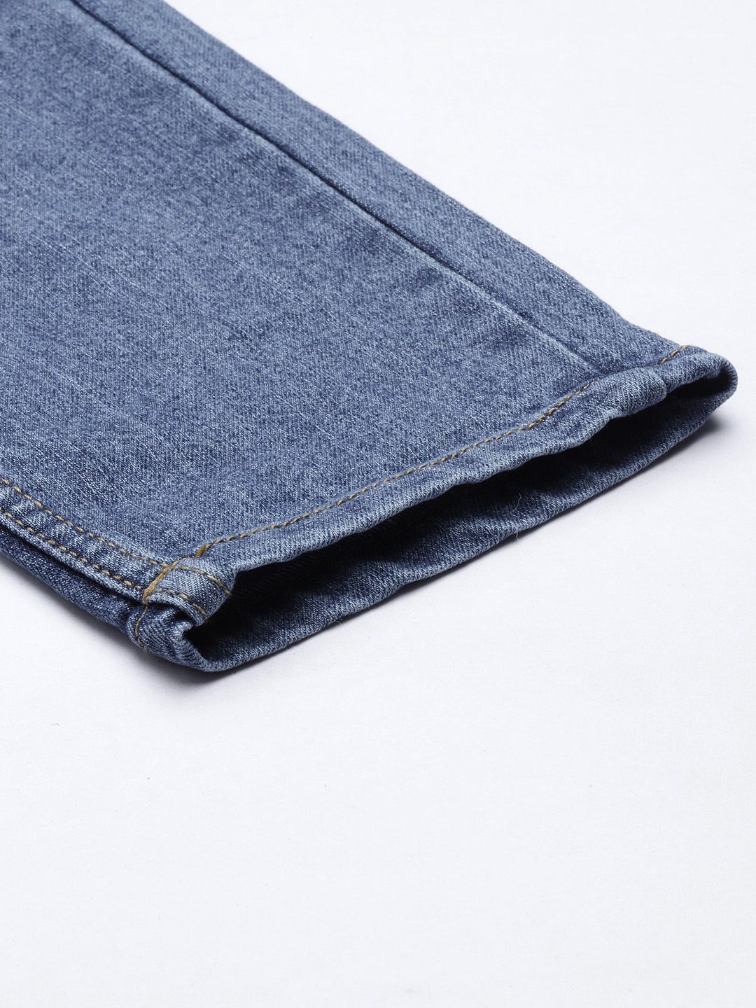 The Indian Garage Co Men Blue Slim Fit Light Fade Stretchable Jeans