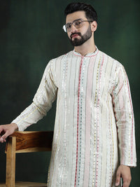SOJANYA LUXE Cermin Sulam Karya Georgette Straigth Kurta