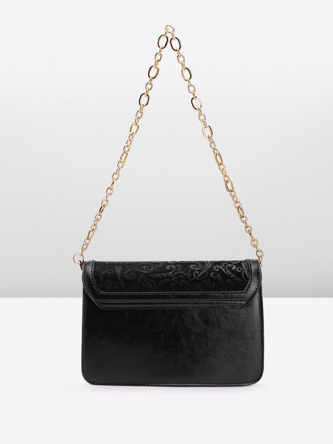 Lino Perros Floral Textured Structured Sling Bag